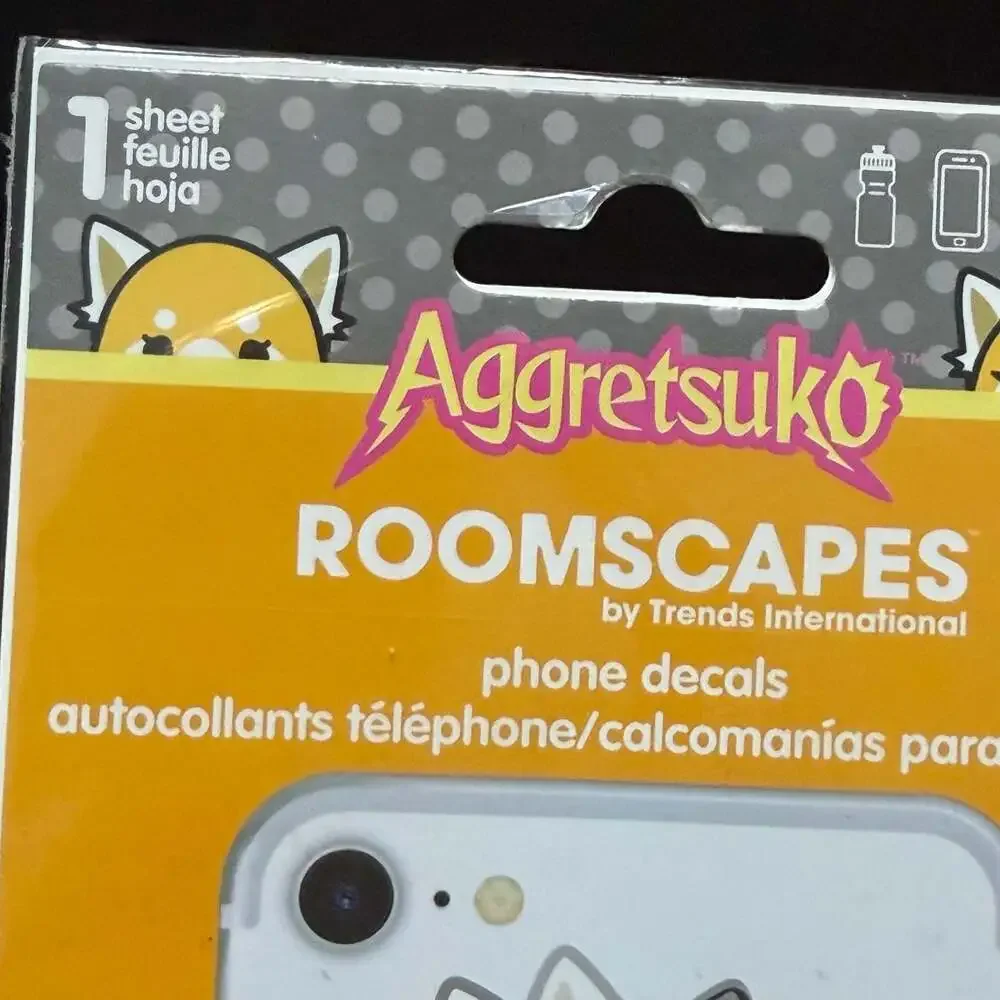 Aggretsuko Roomscapes by Trends International Phone Decals Headbanger